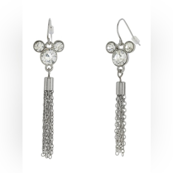 Disney Jewelry - Disney Mickey Tassel Drop Earrings - Chrystal